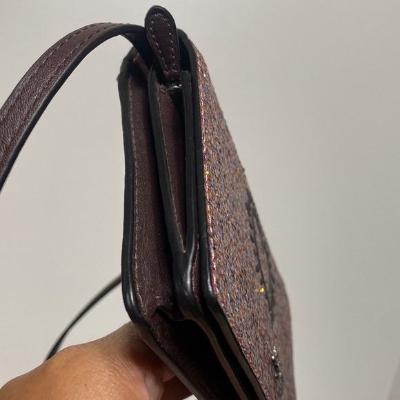 Coach x Keith Haring Hayden Foldover Glitter Crossbody Clutch Walle… - Picture 7 of 17